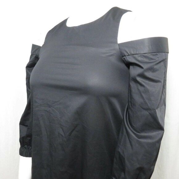 NEW TIBI NEW YORK 4 STRUCTURED CREPE CUT OUT RUFFLE SLEEVE DRESS - Picture 8 of 11